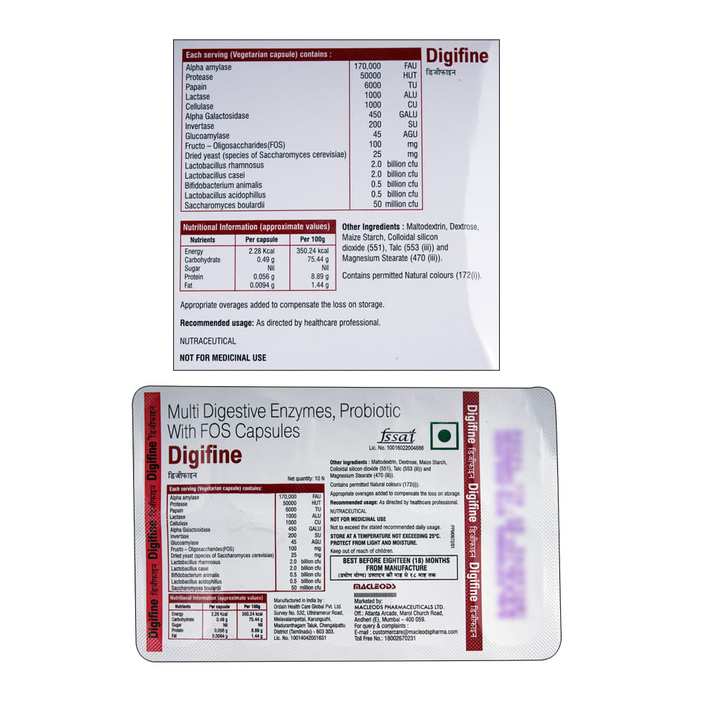 Buy Digifine 10 Capsules Online at Best Prices | Wellness Forever