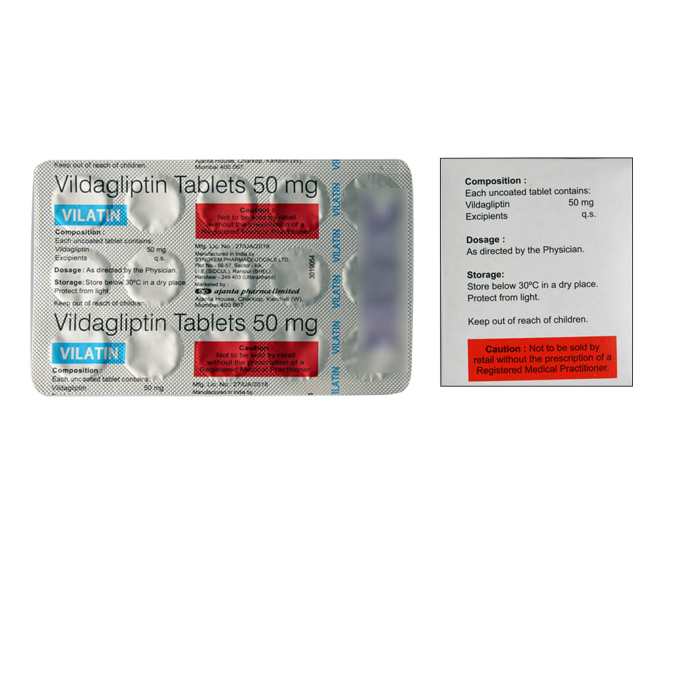 Buy Vilatin 50mg 15 Tablets Online at Best Prices | Wellness Forever