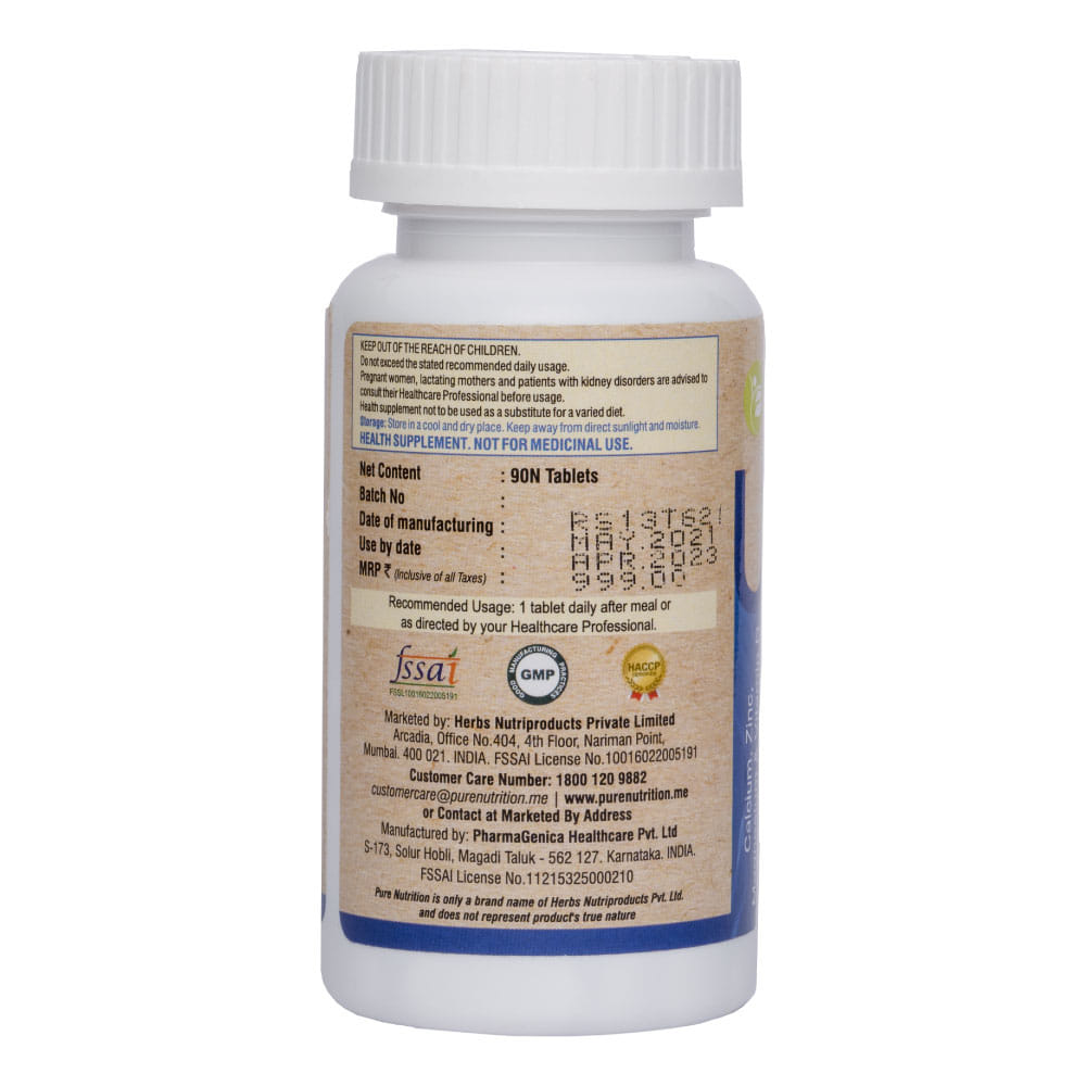 Buy Pure Nutrition Ultra Calcium Citrate Tablets, 90 tablets Online at ...