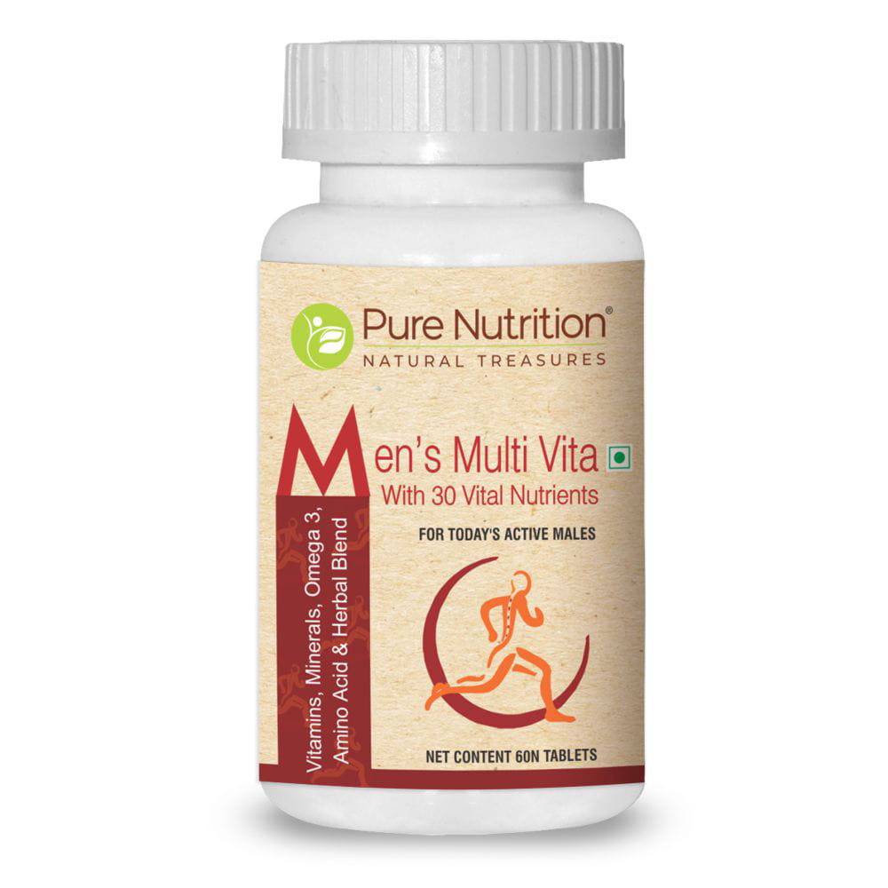 Buy Pure Nutrition Men's Multi Vitamin 60 Tablets Online at Best Prices ...