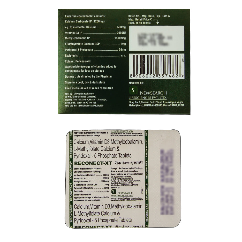 Buy Reconect-XT 15 Tablets Online at Best Prices | Wellness Forever