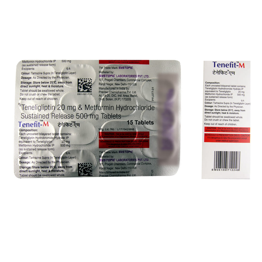 Tenefit M Buy Tenefit-M 15 Tablets Online at Best Prices | Wellness Forever