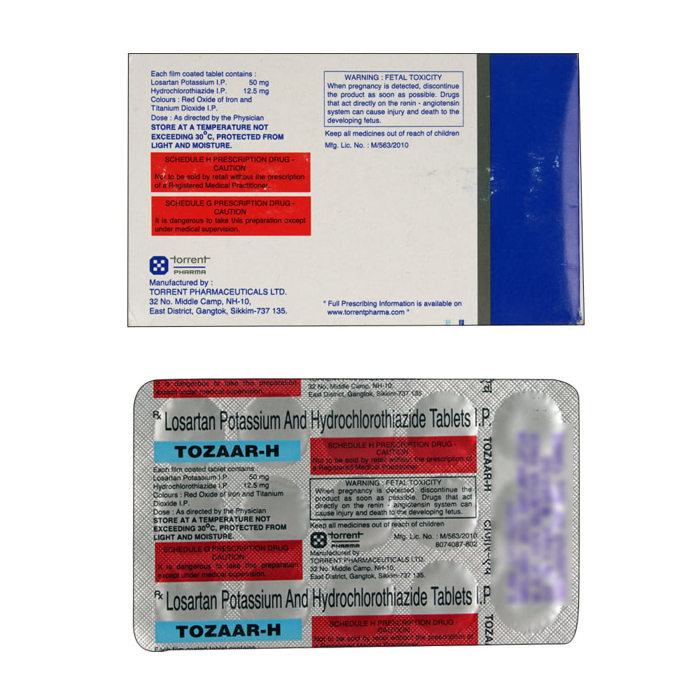 Buy Tozaar-H 15 Tablets Online at Best Prices | Wellness Forever