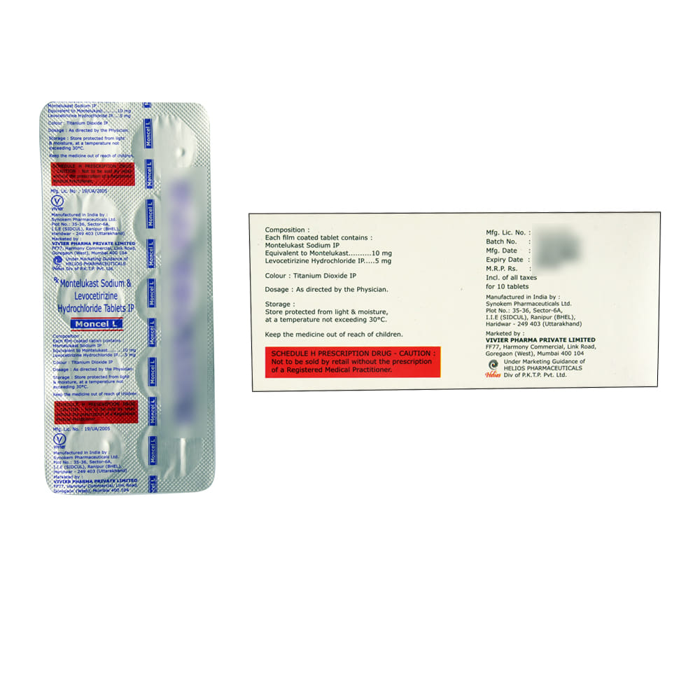 Buy Moncel-L 10 Tablets Online at Best Prices | Wellness Forever