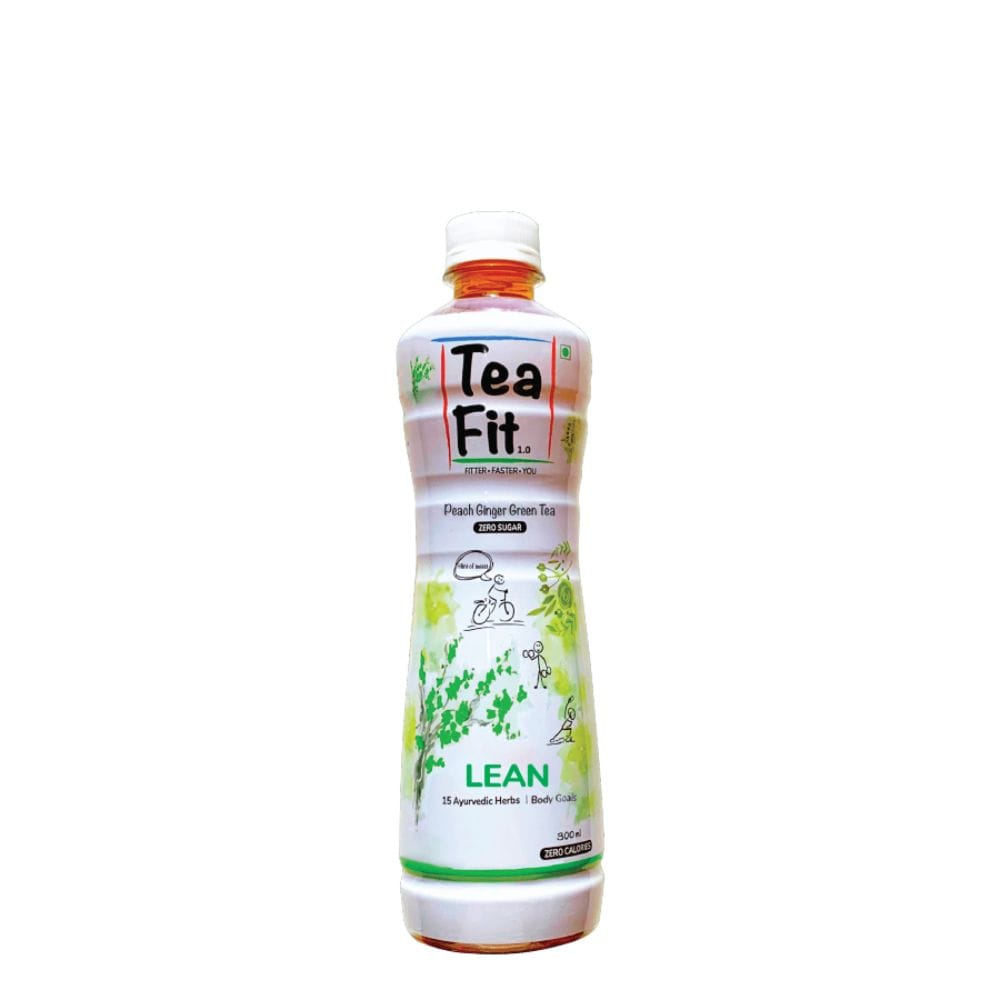 Buy Teafit Lean, Peach Ginger Green Tea, 300 ml Online at Best