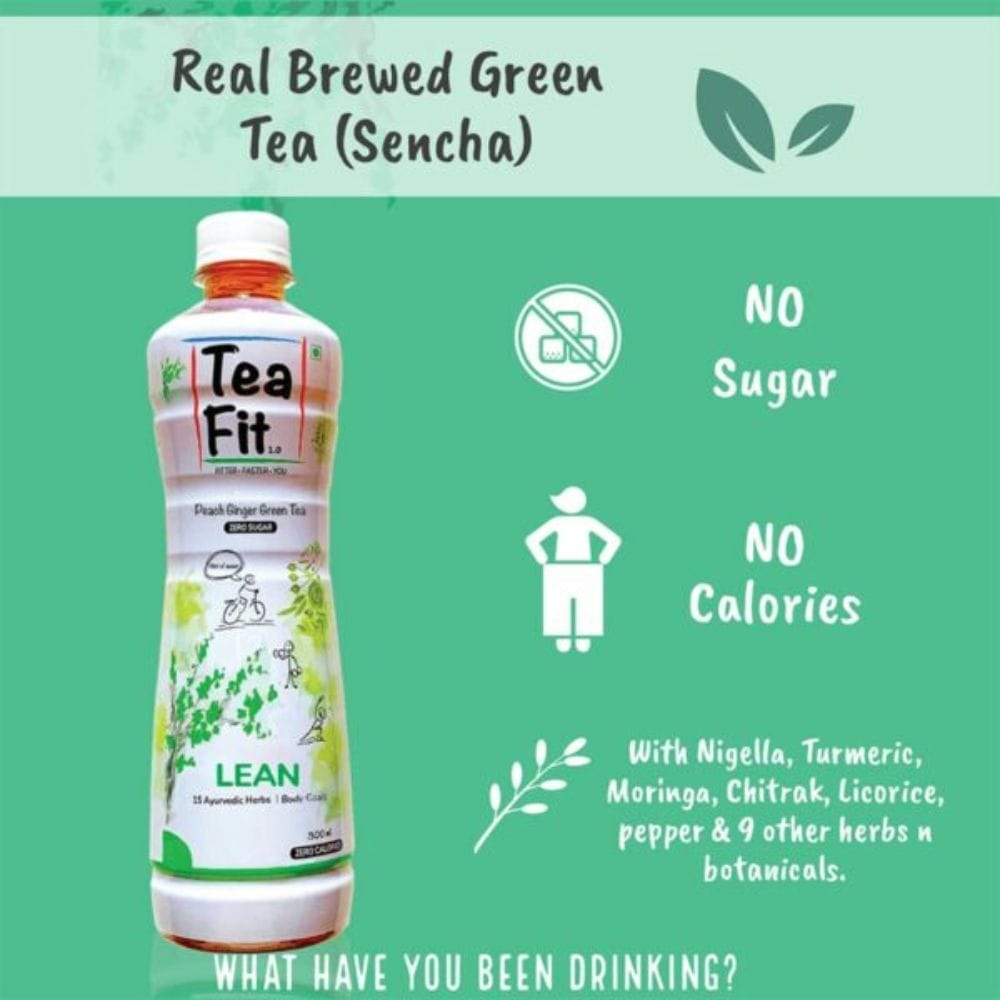 Buy Teafit Lean, Peach Ginger Green Tea, 300 ml Online at Best Buy Teafit Lean, Peach Ginger Green Tea, 300 ml Online at Best