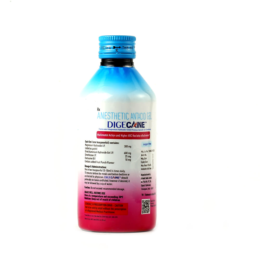 Digecain Buy Digecaine Sugar Free Syrup 200 ml Online at Best Prices | Wellness ...