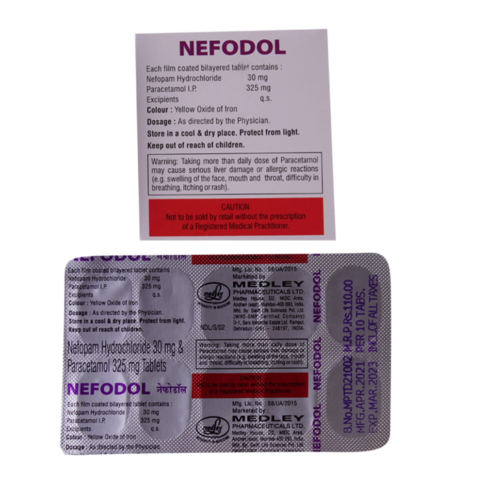 Buy Nefodol 10 Tablets Online at Best Prices | Wellness Forever