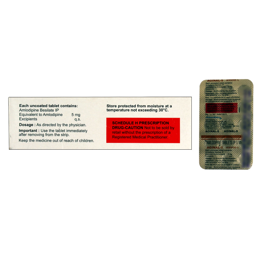 Buy Aginal 5mg 15 Tablets Online at Best Prices | Wellness Forever