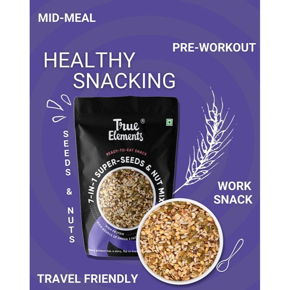 Buy True Elements 7 in 1 Super Seeds & Nut Mix, 500 g Online at Best ...