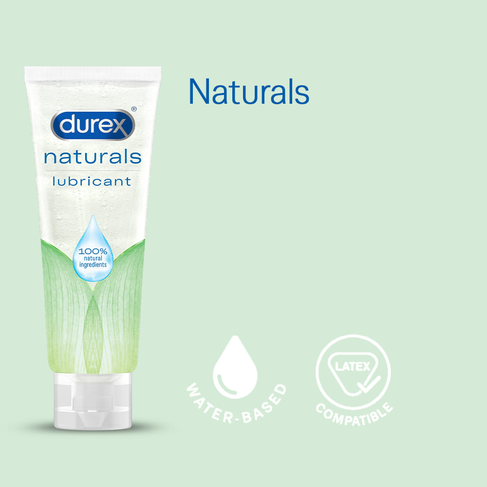 durex naturals water based lubricant Durex Natural Water-Based Lubricant - 100 ml main image 0