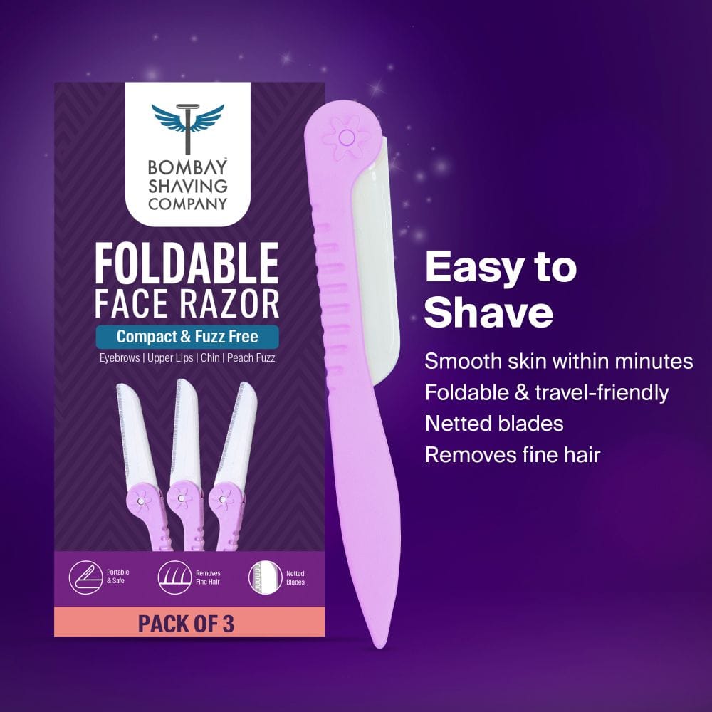 Buy Bombay Shaving Foldable Precision Face Razor For Her 3 Piece Online ...