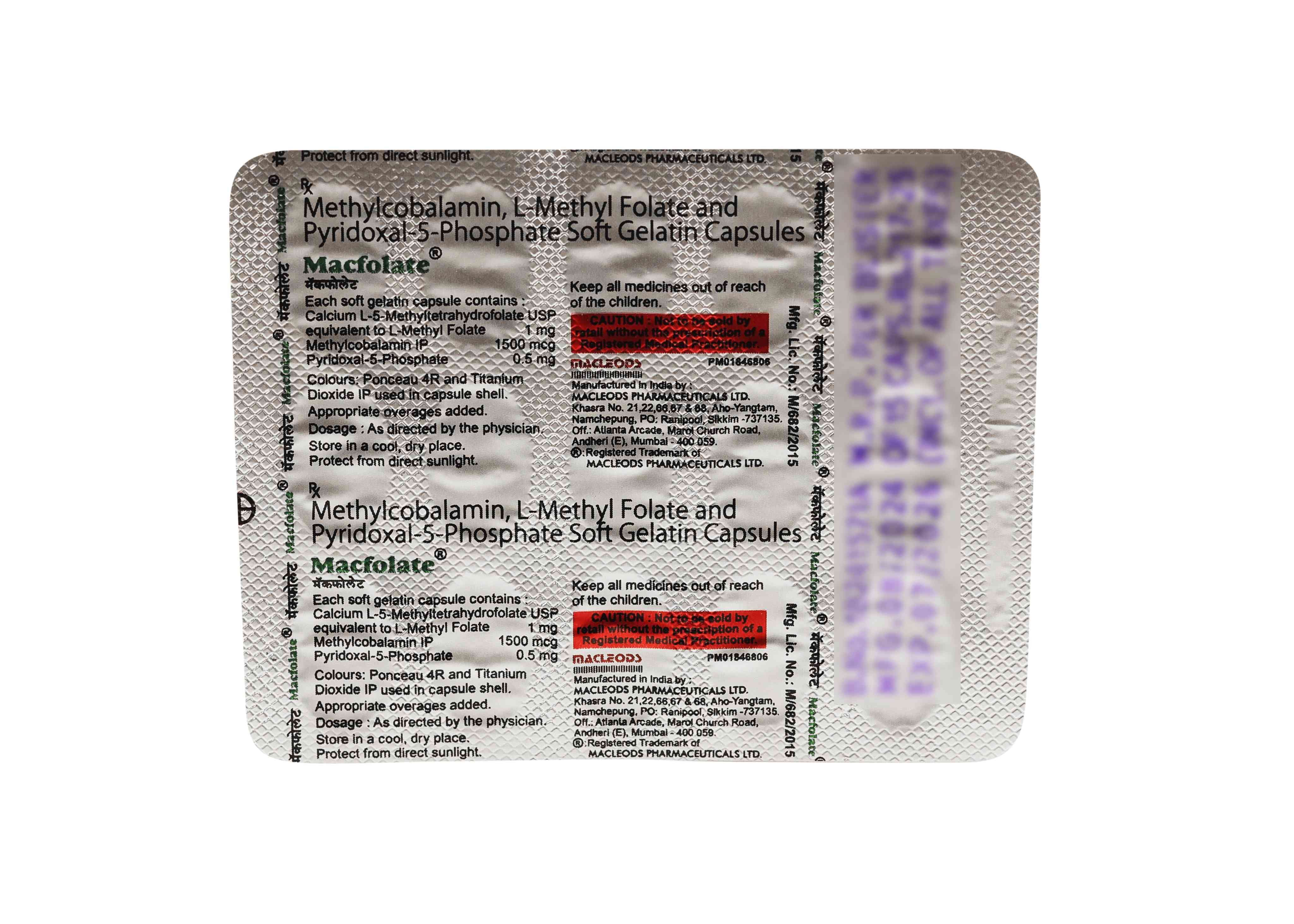 Buy Macfolate 15 Capsules Online at Best Prices | Wellness Forever