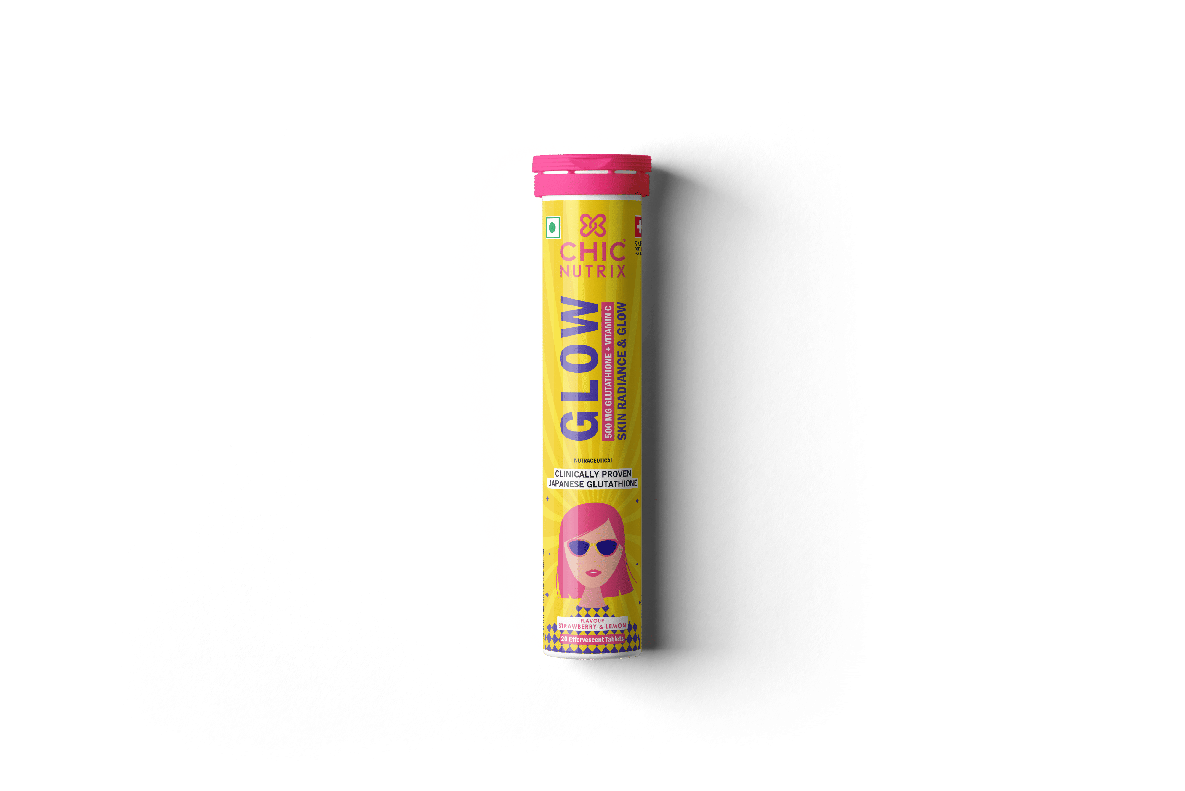 Buy Chicnutrixglow - Japanese OPITAC™ Glutathione Tablets Antioxidant For  Clear, Brighter & Glowing Skin - 20 Effervescent Tablets Online at Best  Prices
