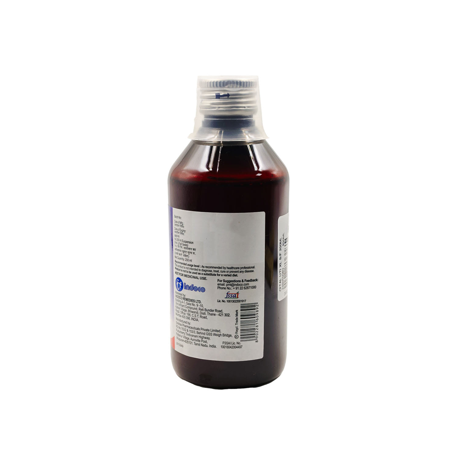 Buy Cital Uti XL Sugar Free 200Ml Online at Best Prices | Wellness Forever