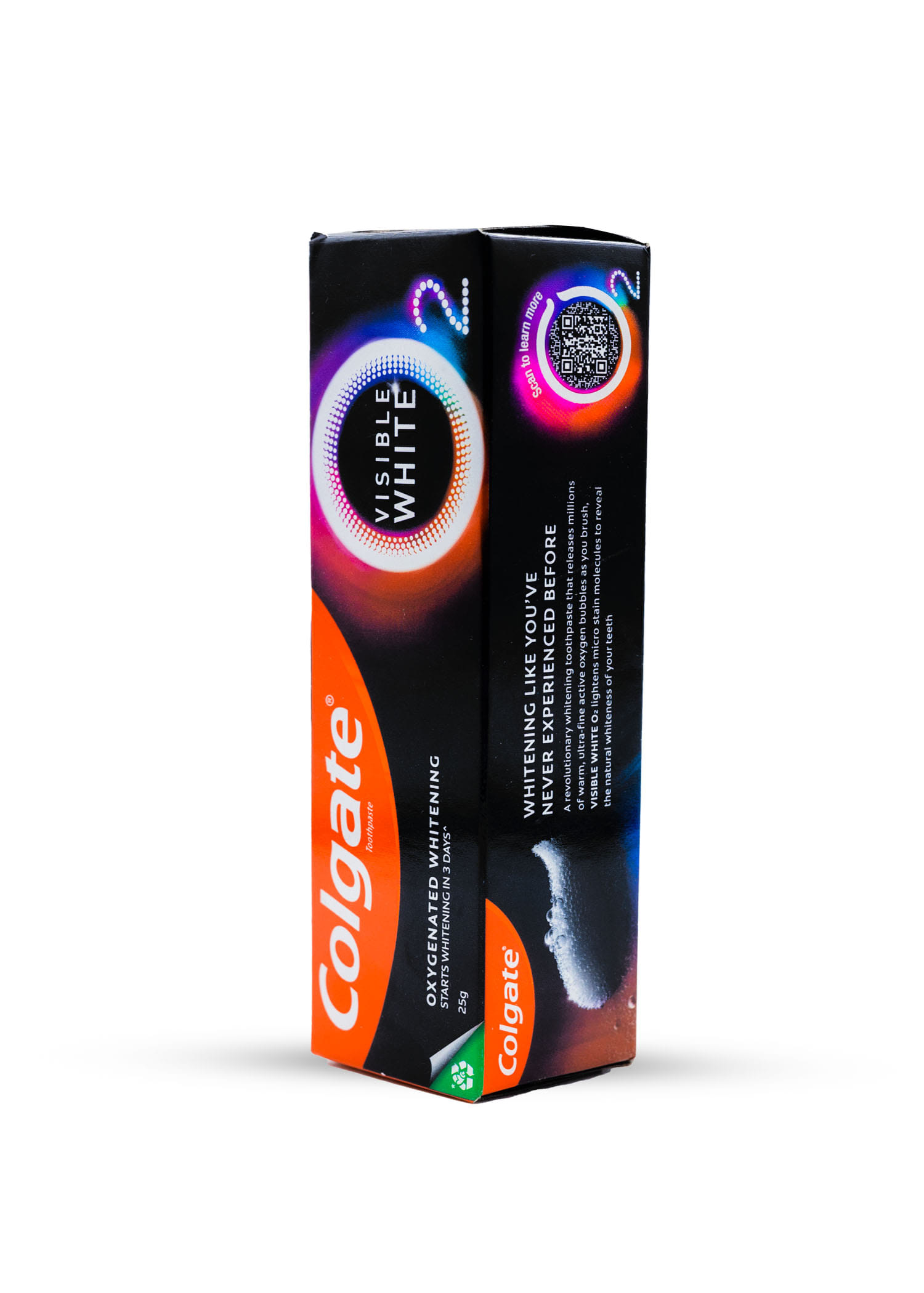 Buy Colgate Toothpaste Visibile White O2 Peppermint 25g Online at Best ...