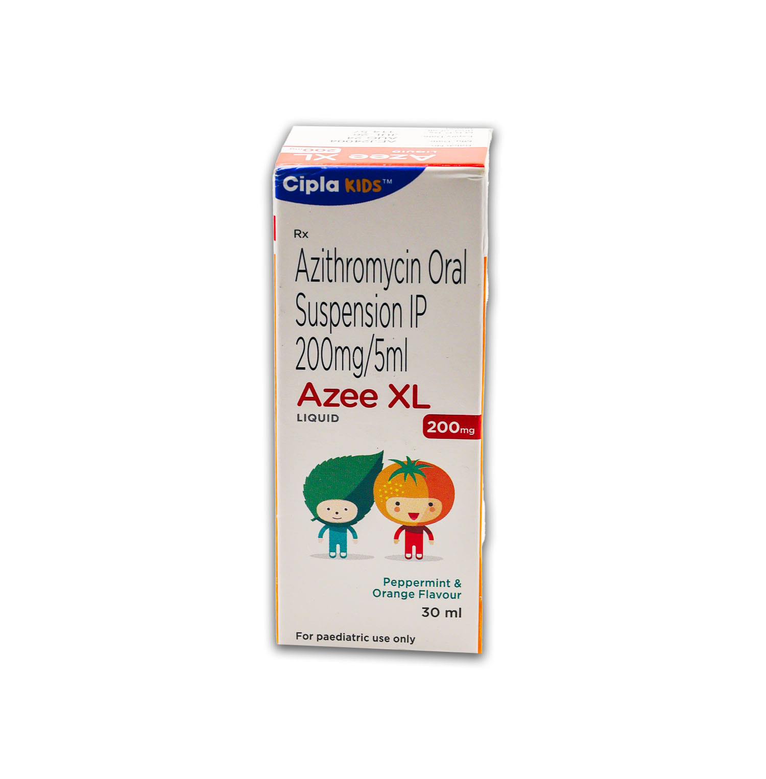 Buy Azee Xl 200Mg Liquiduid Peppermint & Orange Flavour 30 Ml