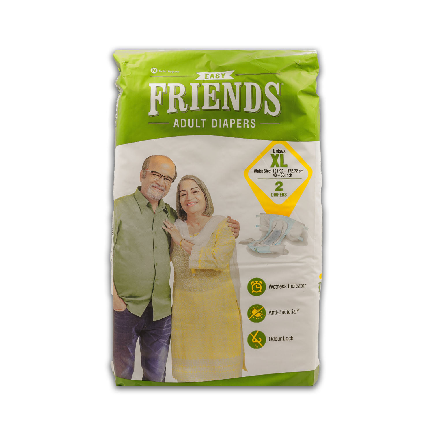 Buy Friends Easy Extra Large Adult Diapers 10 Pieces Online at Best ...