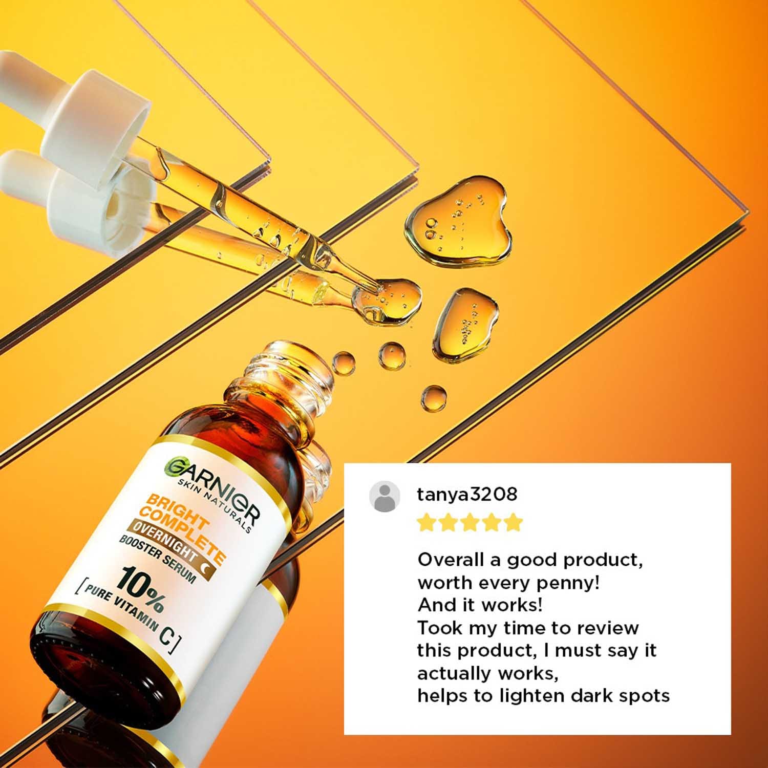 Buy Garnier Bright Complete Night Vitamin C Serum With 10% Vitamin C ...