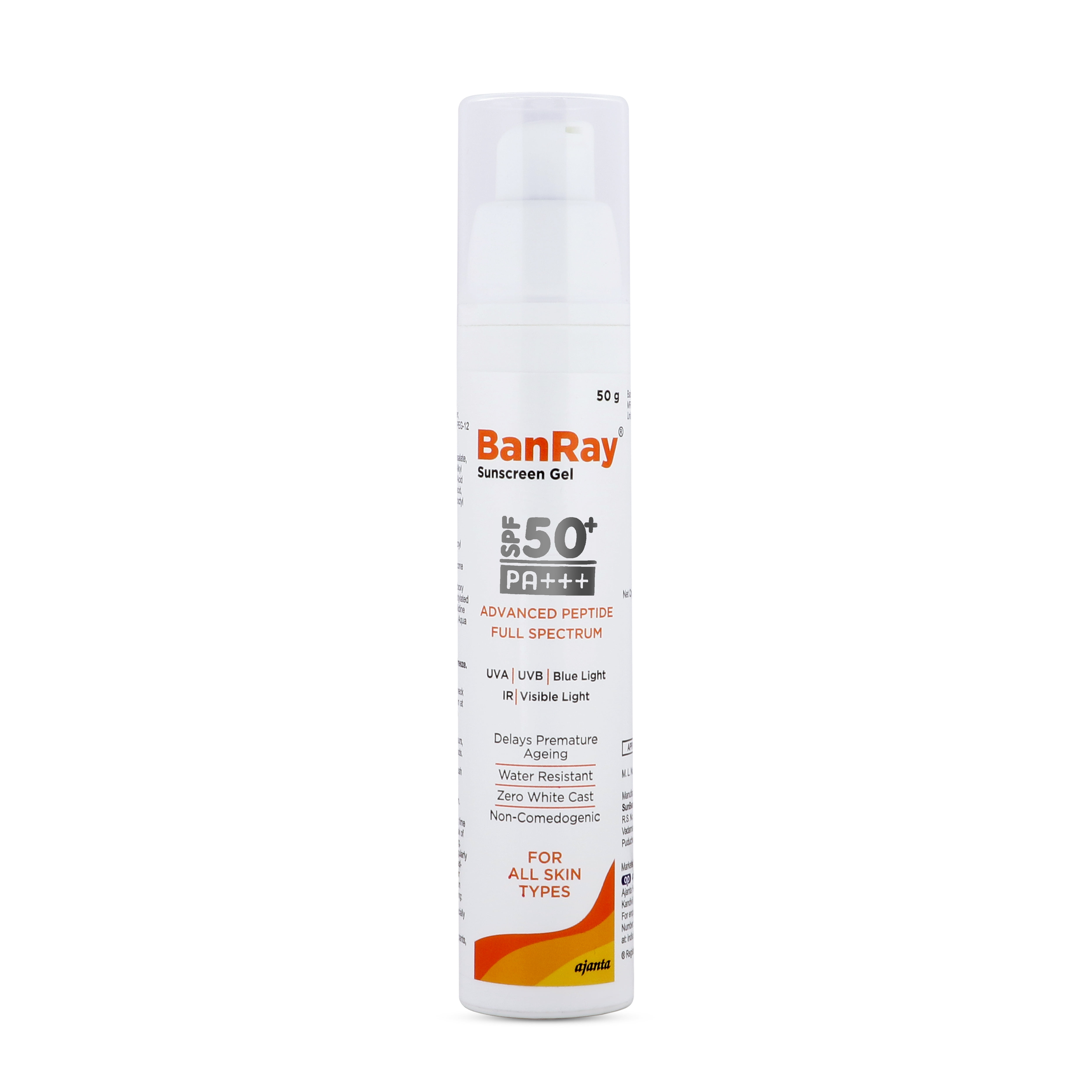Buy Banray Spf50 Sunscreen Gel 50g Online at Best Prices | Wellness Forever