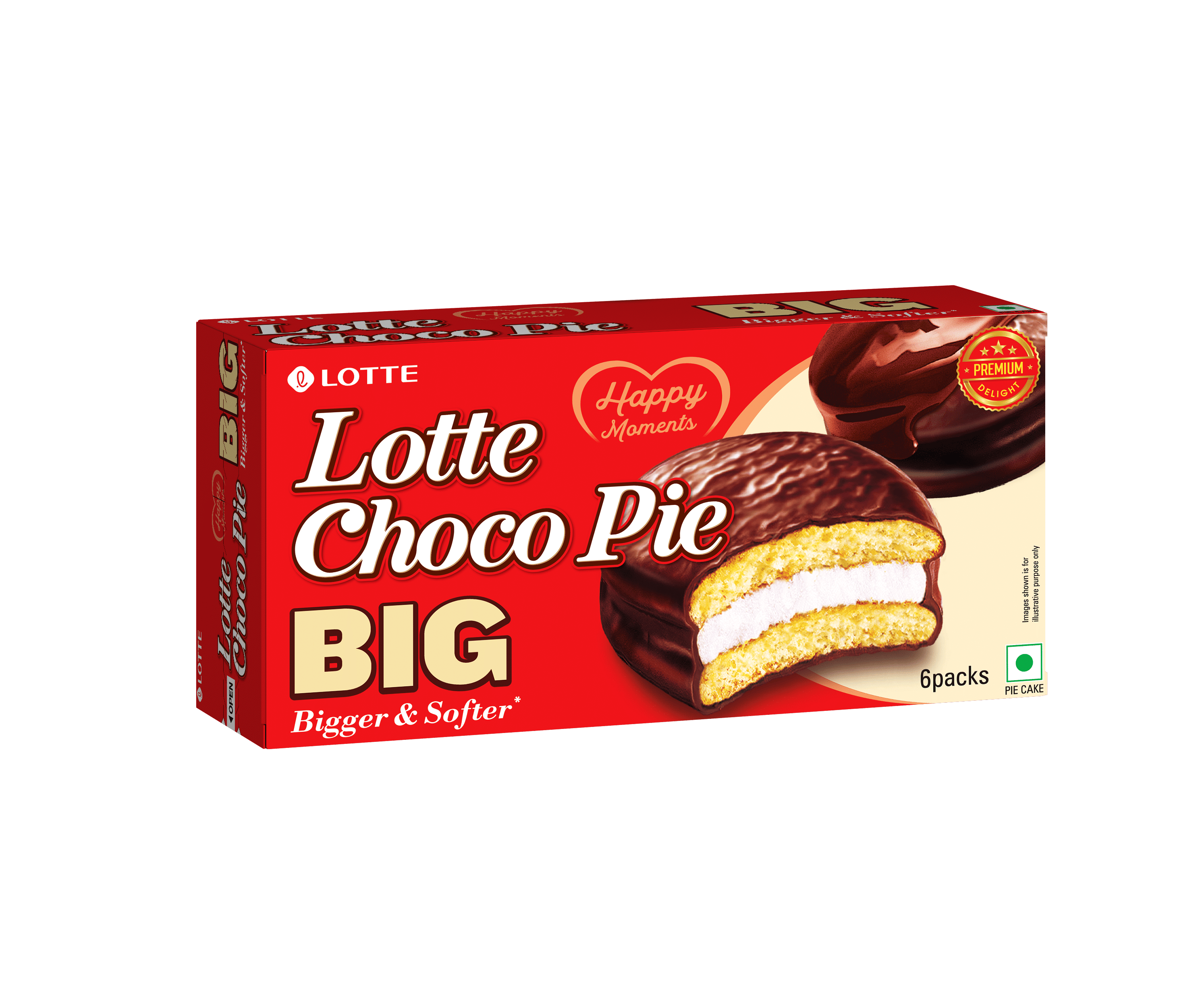 Buy Lotte Choco Big Pie 6 Pieces Online at Best Prices | Wellness